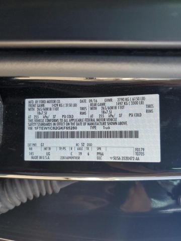 Photo 10 from auction – 2016 FORD F150 SUPER with VIN 1FTEW1C82GKF65280