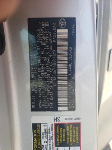 Photo 10 from auction – 2009 TOYOTA CAMRY BASE with VIN 4T1BE46K89U403073