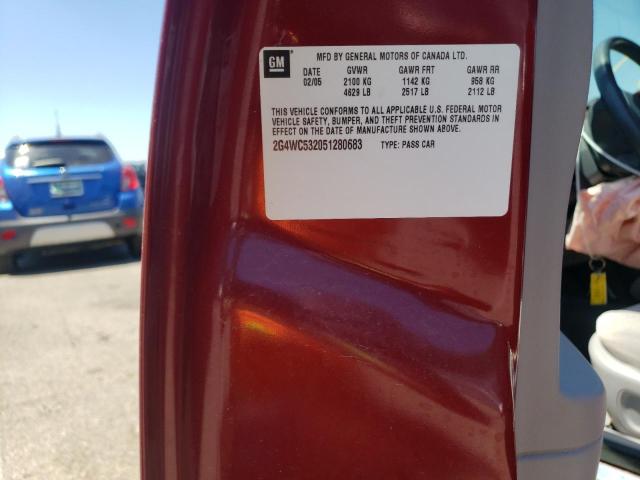 Photo 10 from auction – 2005 BUICK LACROSSE C with VIN 2G4WC532051280683