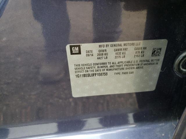 Photo 10 from auction – 2015 CHEVROLET MALIBU LS with VIN 1G11B5SL0FF158758