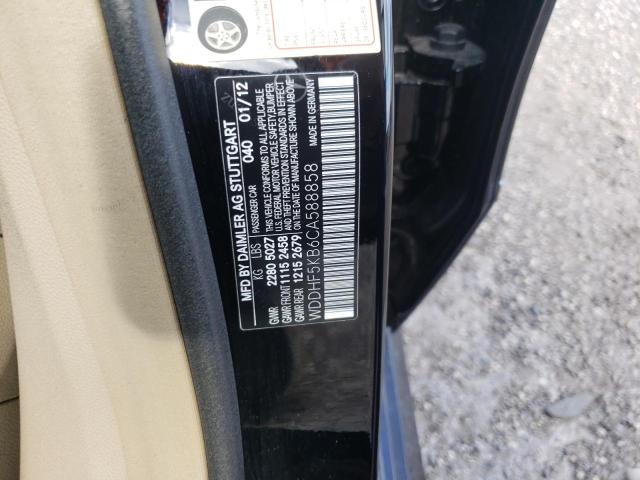 Photo 10 from auction – 2012 MERCEDES-BENZ E 350 with VIN WDDHF5KB6CA588858