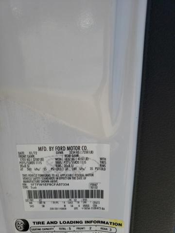 Photo 10 from auction – 2012 FORD F150 SUPER with VIN 1FTFW1EF8CFA57334