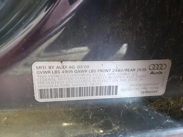 Photo 10 from auction – 2009 AUDI A4 2.0T QU with VIN WAULF78K09N070248