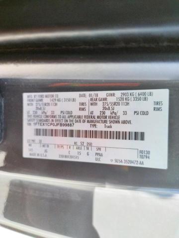 Photo 10 from auction – 2018 FORD F150 SUPER with VIN 1FTEX1CP0JFB99887