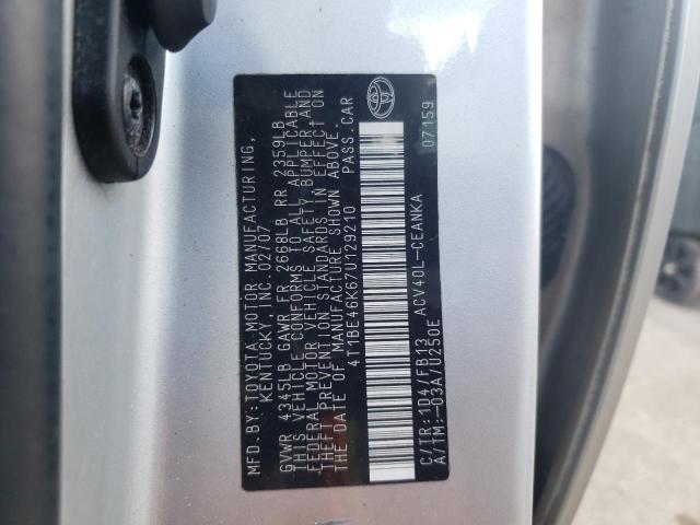 Photo 10 from auction – 2007 TOYOTA CAMRY CE with VIN 4T1BE46K67U129210