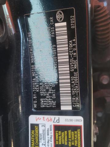 Photo 10 from auction – 2012 TOYOTA CAMRY SE with VIN 4T1BK1FKXCU010979