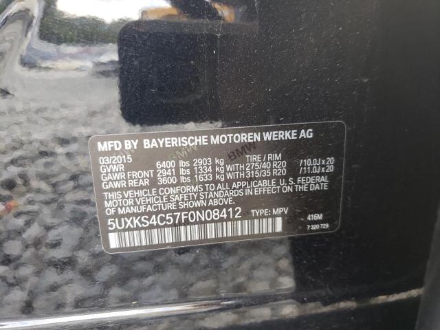 Photo 10 from auction – 2015 BMW X5 XDRIVE3 with VIN 5UXKS4C57F0N08412