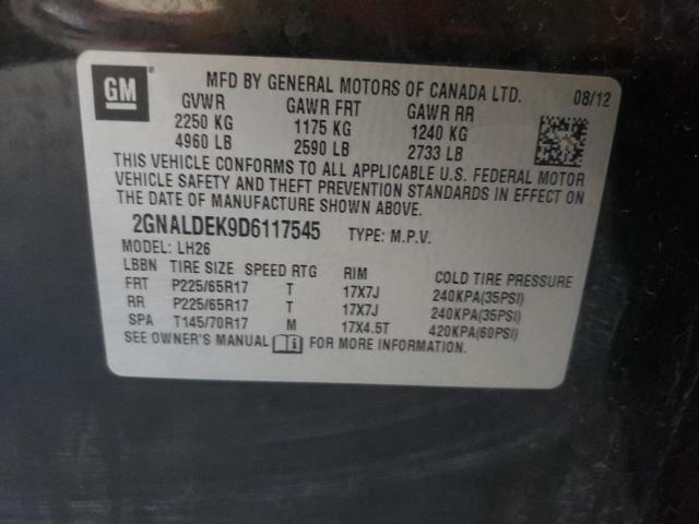 Photo 10 from auction – 2013 CHEVROLET EQUINOX with VIN 2GNALDEK9D6117545