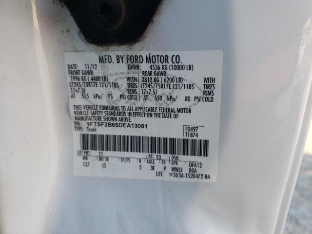 Photo 10 from auction – 2013 FORD F250 SUPER with VIN 1FTSF2B65DEA13081