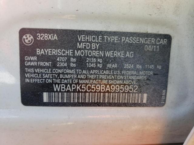 Photo 10 from auction – 2011 BMW 328 XI SUL with VIN WBAPK5C59BA995952