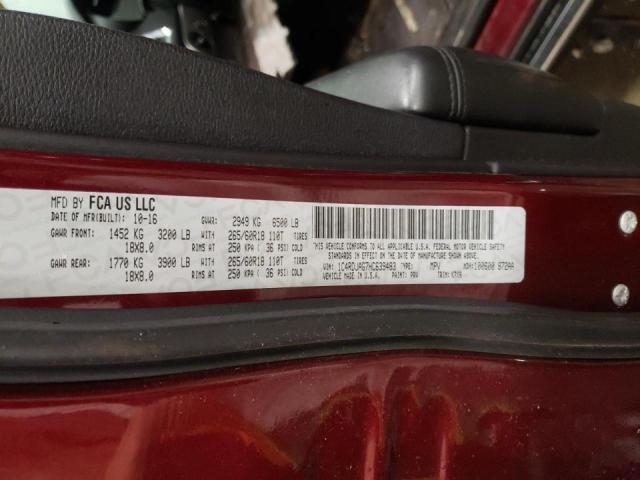 Photo 10 from auction – 2017 DODGE DURANGO SX with VIN 1C4RDJAG7HC639483