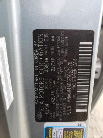 Photo 10 from auction – 2014 KIA OPTIMA HYB with VIN KNAGM4AD8E5067576