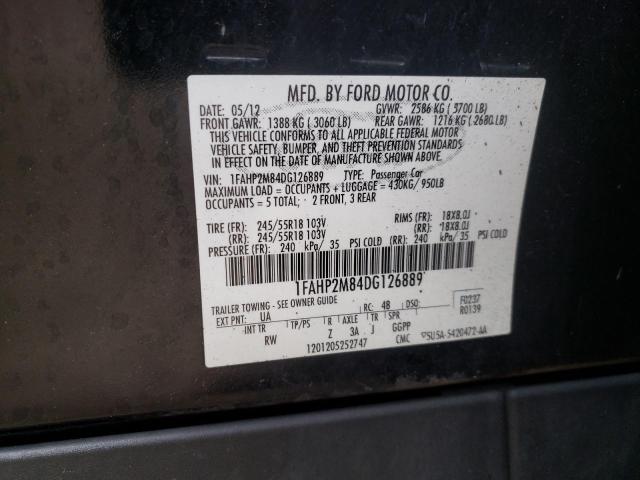 Photo 10 from auction – 2013 FORD TAURUS POL with VIN 1FAHP2M84DG126889