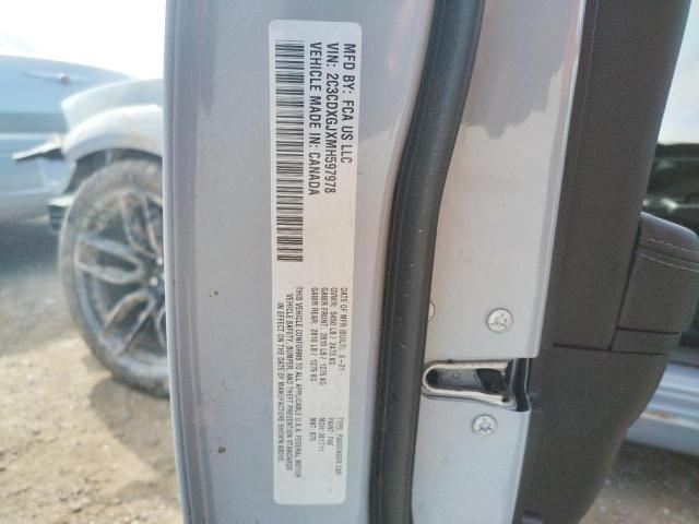 Photo 10 from auction – 2021 DODGE CHARGER SC with VIN 2C3CDXGJXMH597978