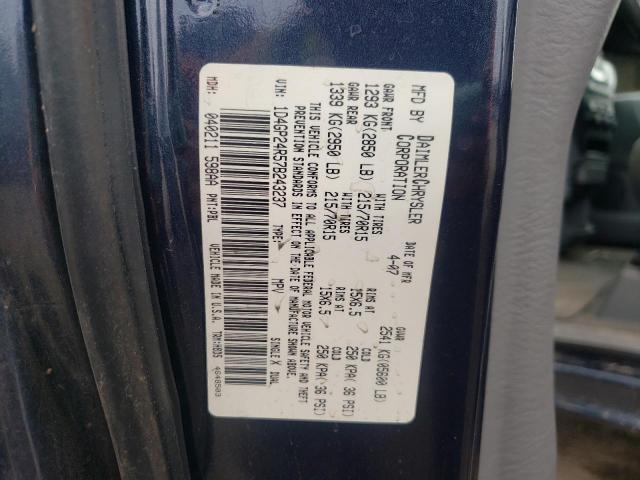 Photo 10 from auction – 2007 DODGE GRAND CARA with VIN 1D4GP24R57B243237