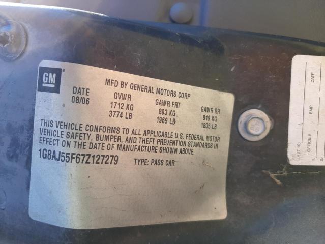 Photo 10 from auction – 2007 SATURN ION LEVEL with VIN 1G8AJ55F67Z127279