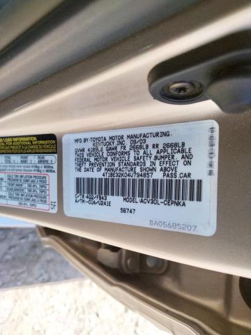 Photo 10 from auction – 2004 TOYOTA CAMRY LE with VIN 4T1BE32K04U794857