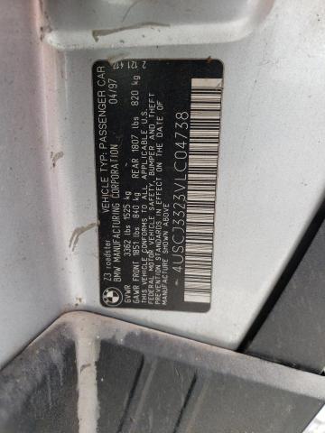 Photo 10 from auction – 1997 BMW Z3 2.8 with VIN 4USCJ3323VLC04738