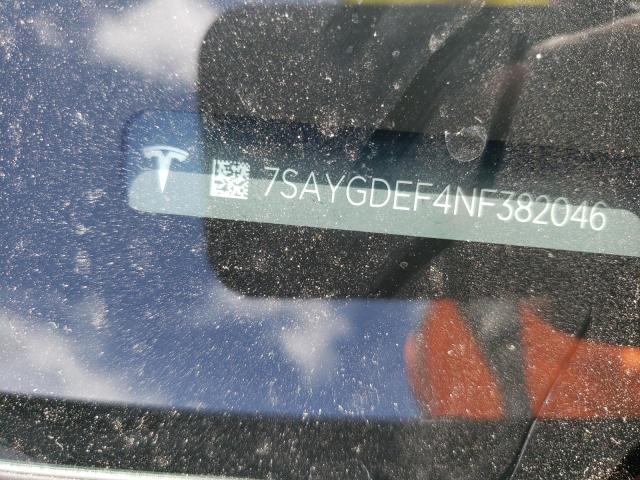 Photo 10 from auction – 2022 TESLA MODEL Y with VIN 7SAYGDEF4NF382046