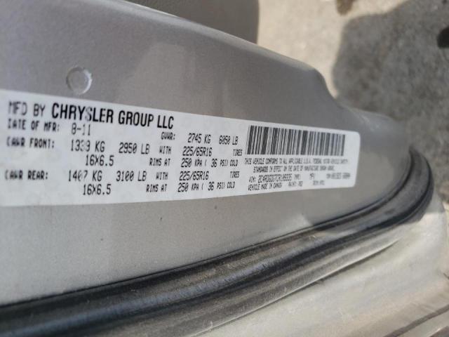 Photo 10 from auction – 2012 DODGE GRAND CARA with VIN 2C4RDGDG7CR109335