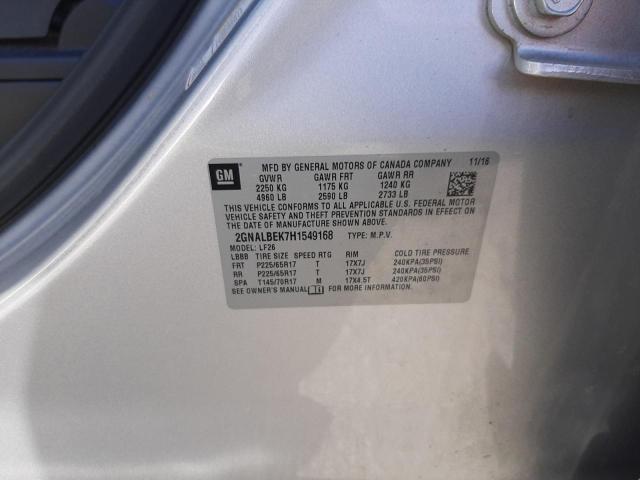 Photo 10 from auction – 2017 CHEVROLET EQUINOX LS with VIN 2GNALBEK7H1549168