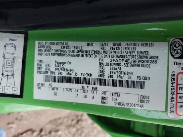 Photo 10 from auction – 2015 FORD FIESTA SE with VIN 3FADP4EJ9FM209285