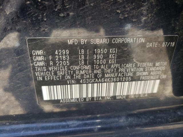Foto 10 de la subasta – 2019 SUBARU IMPREZA con VIN 4S3GKAA64K3601205