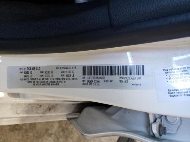 Photo 10 from auction – 2015 CHRYSLER 200 LIMITE with VIN 1C3CCCAB3FN704599