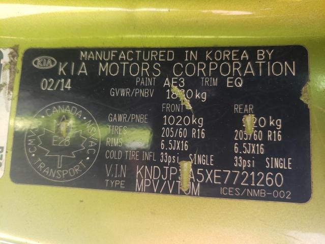 Фото 10 с аукциона – 2014 KIA SOUL + с VIN KNDJP3A5XE7721260