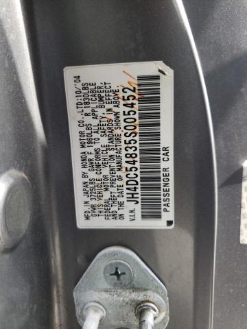 Photo 10 from auction – 2005 ACURA RSX with VIN JH4DC54835S005452