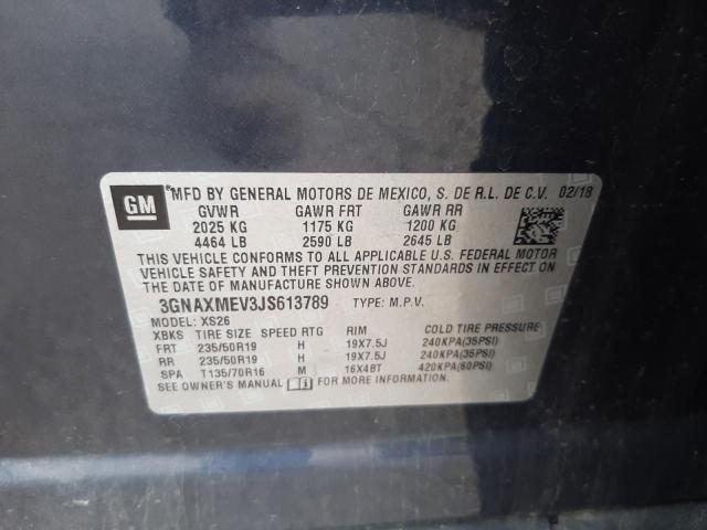 Photo 10 from auction – 2018 CHEVROLET EQUINOX PR with VIN 3GNAXMEV3JS613789