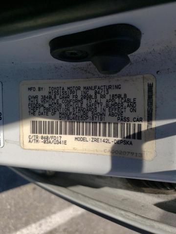 Photo 10 from auction – 2013 TOYOTA COROLLA BA with VIN 5YFBU4EE5DP187191