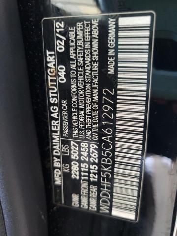 Photo 10 from auction – 2012 MERCEDES-BENZ E 350 with VIN WDDHF5KB5CA612972