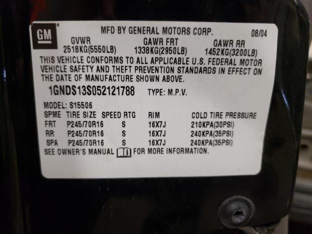 Photo 10 from auction – 2005 CHEVROLET TRAILBLAZE with VIN 1GNDS13S052121788