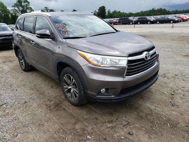 TOYOTA HIGHLANDER 2016 with VIN 5TDKKRFH8GS501004 - Photo from auction