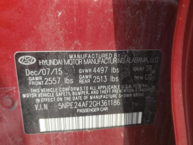 Photo 10 from auction – 2016 HYUNDAI SONATA SE with VIN 5NPE24AF2GH361186