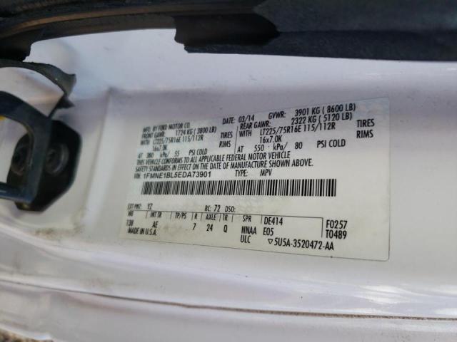 Photo 10 from auction – 2014 FORD ECONOLINE with VIN 1FMNE1BL5EDA73901