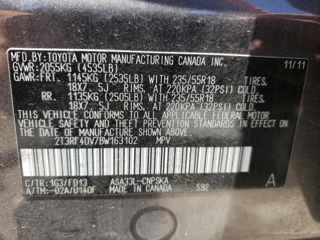 Photo 10 from auction – 2011 TOYOTA RAV4 SPORT with VIN 2T3RF4DV7BW163102