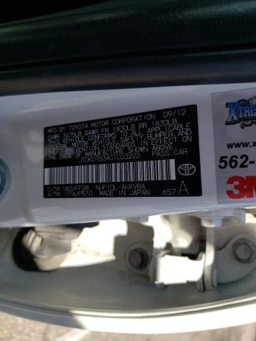 Photo 10 from auction – 2012 TOYOTA PRIUS C with VIN JTDKDTB34C1023222