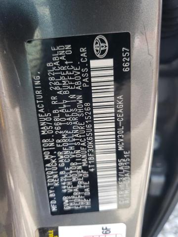 Photo 10 from auction – 2005 TOYOTA CAMRY LE with VIN 4T1BF30K65U615268
