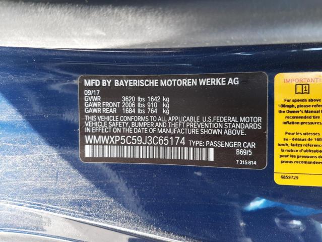 Photo 10 from auction – 2018 MINI COOPER with VIN WMWXP5C59J3C65174