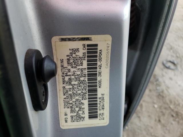 Photo 10 from auction – 2013 TOYOTA COROLLA BA with VIN 5YFBU4EE2DP188119