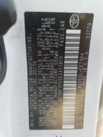 Photo 10 from auction – 2014 TOYOTA CAMRY L with VIN 4T1BF1FK0EU411870