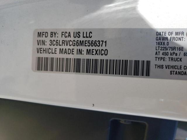 Photo 10 from auction – 2021 RAM PROMASTER with VIN 3C6LRVCG6ME566371