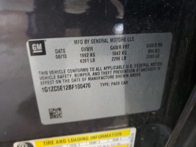 Photo 10 from auction – 2011 CHEVROLET MALIBU 1LT with VIN 1G1ZC5E12BF100476