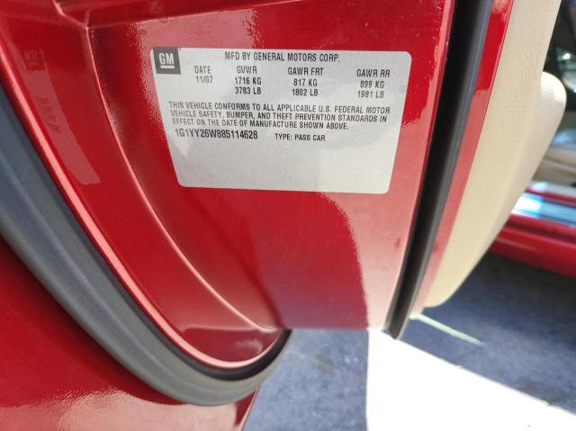 Photo 10 from auction – 2008 CHEVROLET CORVETTE with VIN 1G1YY26W885114628