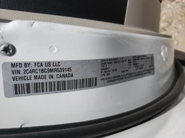 Photo 10 from auction – 2021 CHRYSLER PACIFICA T with VIN 2C4RC1BG9MR539145