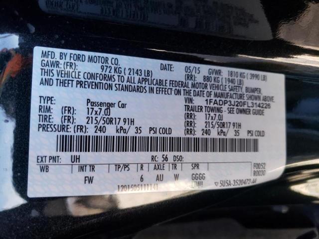 Photo 10 from auction – 2015 FORD FOCUS TITA with VIN 1FADP3J20FL314226