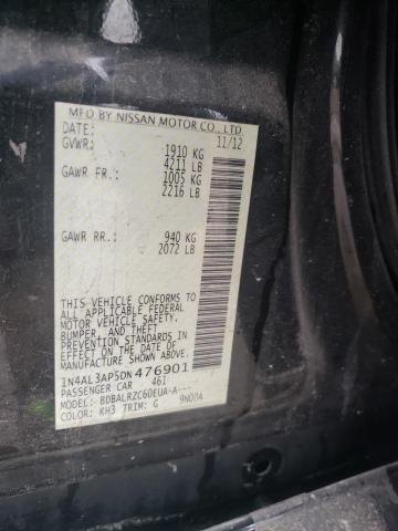 Photo 10 from auction – 2013 NISSAN ALTIMA 2.5 with VIN 1N4AL3AP5DN476901