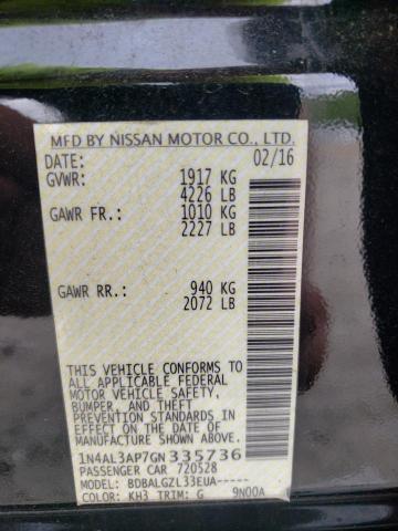 Photo 10 from auction – 2016 NISSAN ALTIMA 2.5 with VIN 1N4AL3AP7GN335736